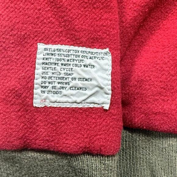 Vintage IZOD Lacoste Bomber Jacket Olive Green Fleece Lined Small - Picture 4 of 8